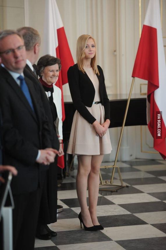 Dear Pikabushniki, I present to you the daughter of the President of Poland - Poland, Girls, The president, 9GAG