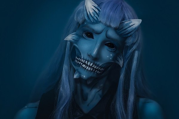 Halloween makeup: Demon