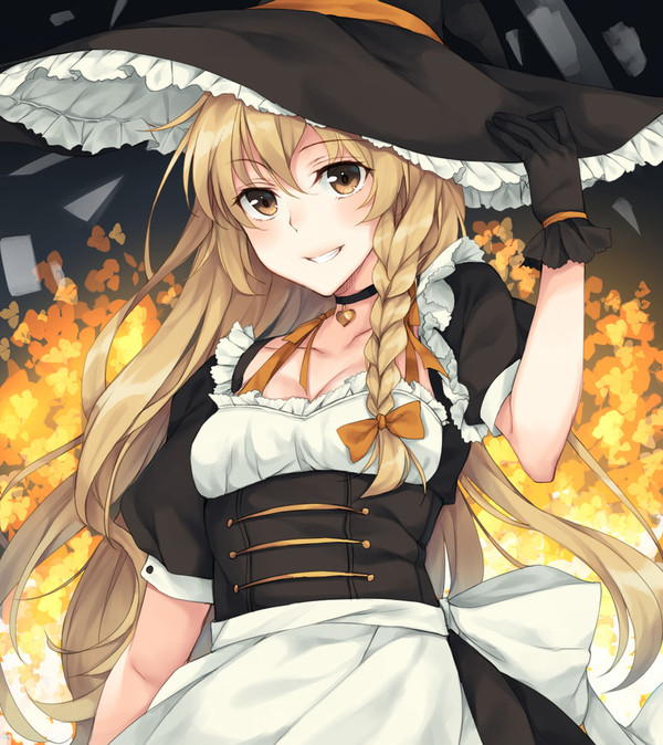 Kirisame Marisa. - Аниме, Anime Art, Touhou, Kirisame Marisa