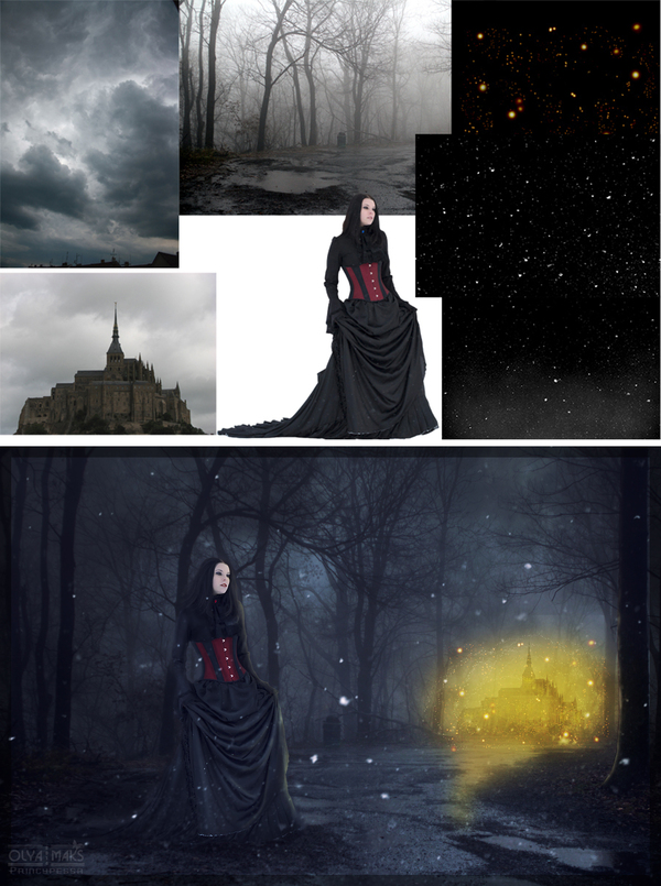 A little gothic for Halloween - Photoshop, Art, Collage, Gothic, Treatment, Design
