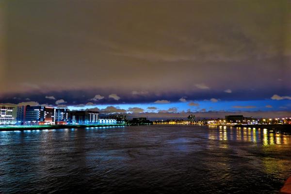 Night falls on Utkina backwater, St. Petersburg ... - Russia, Saint Petersburg, Utkina backwater, Night, Sky, Clouds, Photo