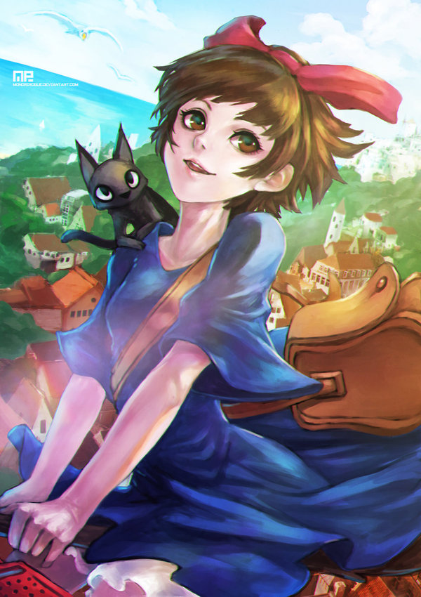 Kiki - Anime, Art, Anime art, Kiki's delivery service, Hayao Miyazaki