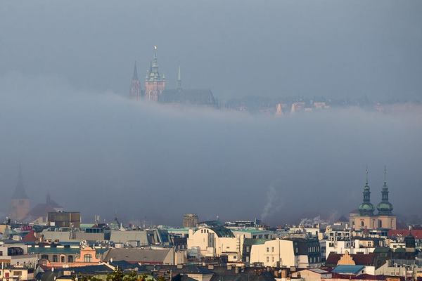 Morning Prague - Prague, Fog, Morning