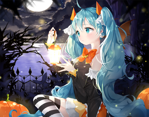 Happy Halloween Hatsune Miku, Vocaloid, Anime Art, , , 