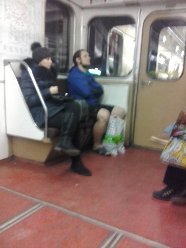 No it's not cold - Moscow, Metro, Winter, My, Summer, People
