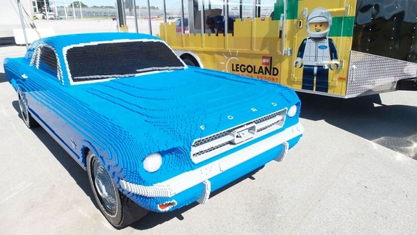 Life-sized Lego Ford Mustang V8 created in the US - Ford mustang, Lego, Steel, Style, Longpost