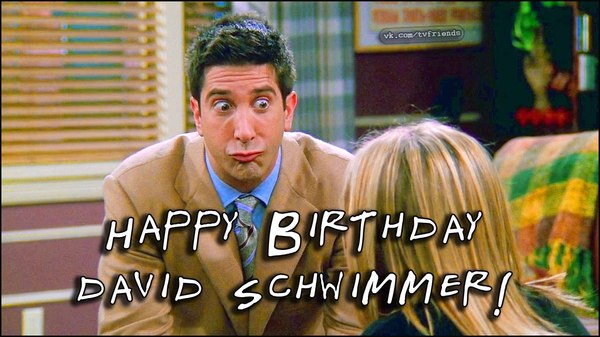 David Schwimmer turns 50 today! - David Schwimmer, Friends, , GIF