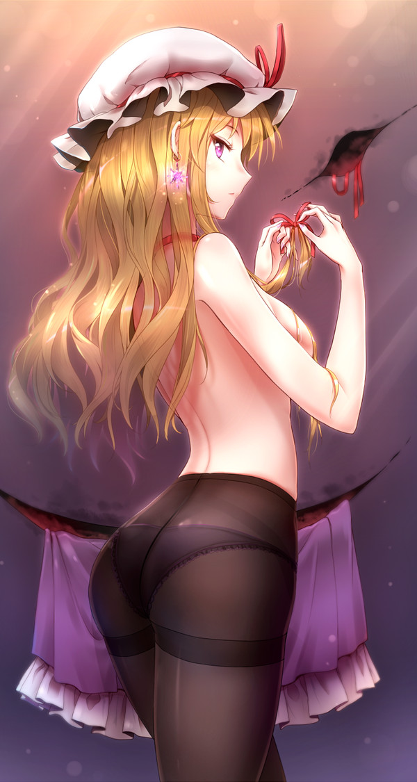 Yakumo Yukari. - NSFW, Anime, Anime art, Touhou, Yakumo yukari