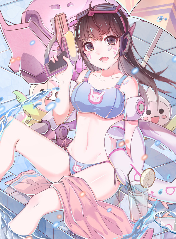 Cutie. - Anime, Not anime, Anime art, Overwatch, Dva, 