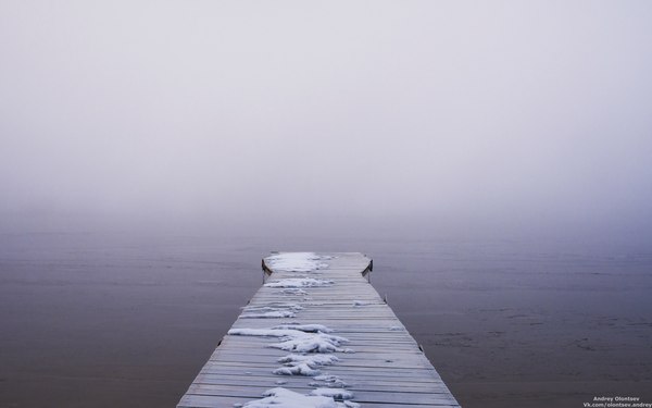Lilac distance - Gangway, Berth, Fog, Snow, Lilac
