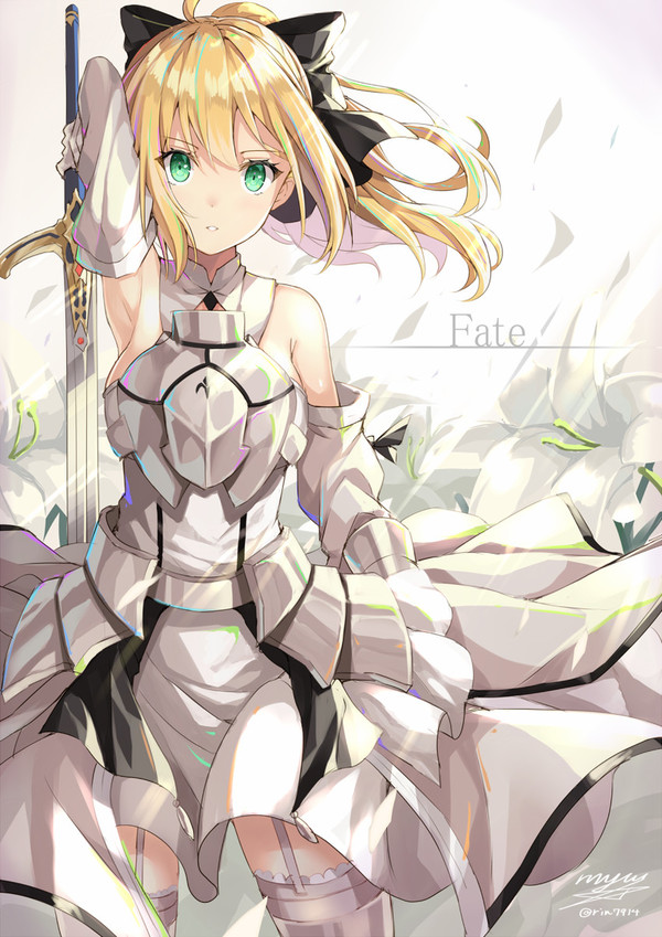 Anime Art , Anime Art, Fate-stay Night, Saber, Saber lily