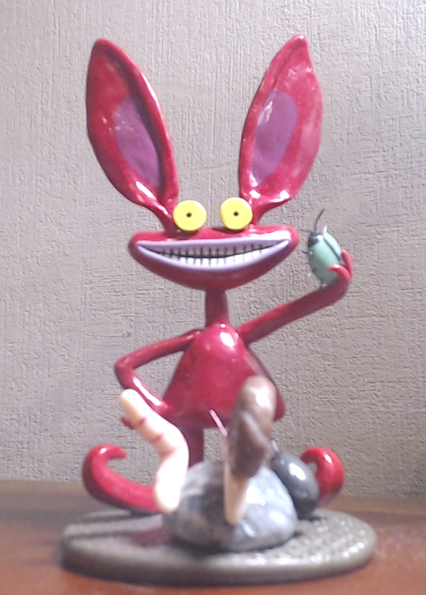 Figurine Ikis made of polymer clay. - My, Cartoons, Characters (edit), Monster, , Figurine, Polymer clay, With your own hands, Aaahh!!! Real Monsters, Figurines