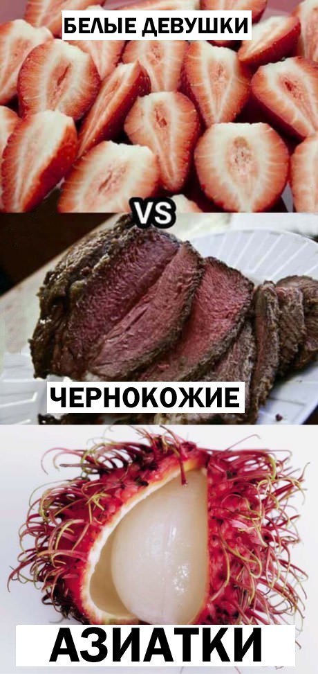 Люблю девушек и люблю поесть! - Девушки, Фрукты, Мясо, Аналогия