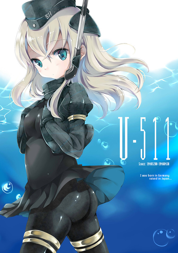 U-511 I was born Germany raised in Japan. U-511, Kantai Collection, , Anime Art