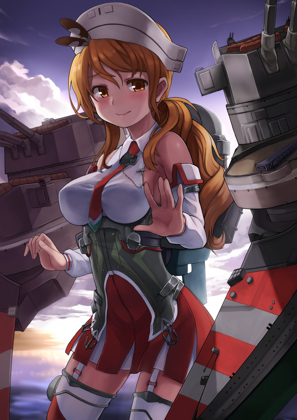 Littorio - Аниме, Anime Art, Kantai Collection, Littorio, Не баян