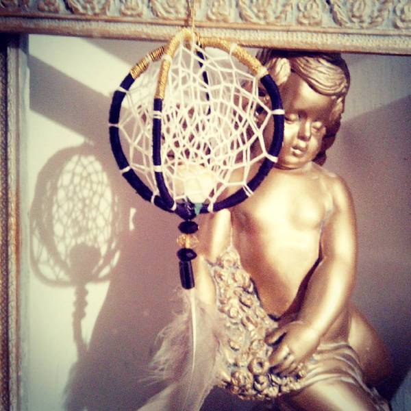 spherical catcher - My, With your own hands, Dreamcatcher, Dreamcatcher, With his hands, Needlework