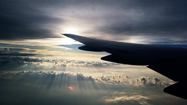 Just climbed over Petersburg - My, Airplane, Sky, Porthole