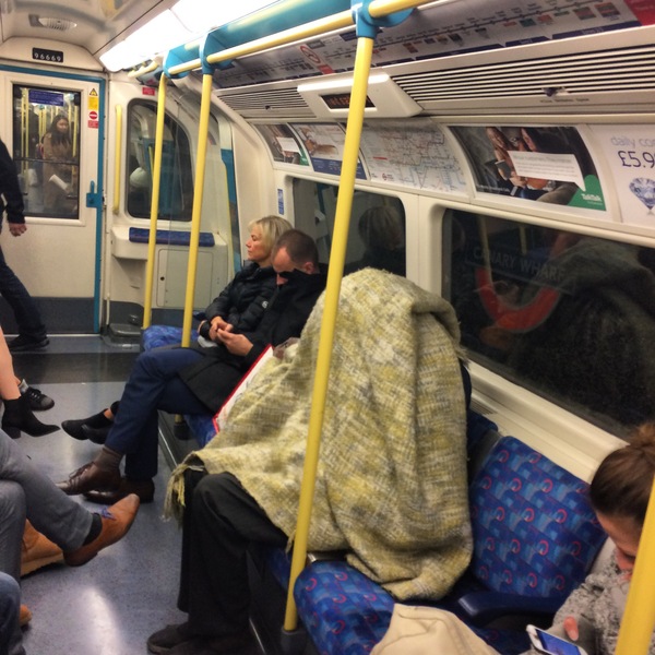 When you are an introvert, but you still need to go somewhere... - My, The photo, London Underground, Пассажиры, I'm in the house