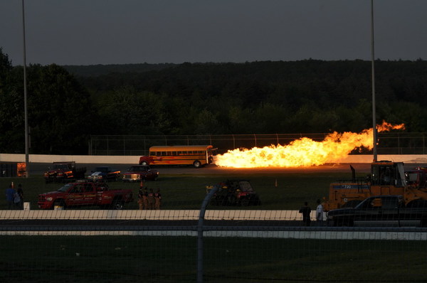 Breath of the Dragon - School bus, Fire, 