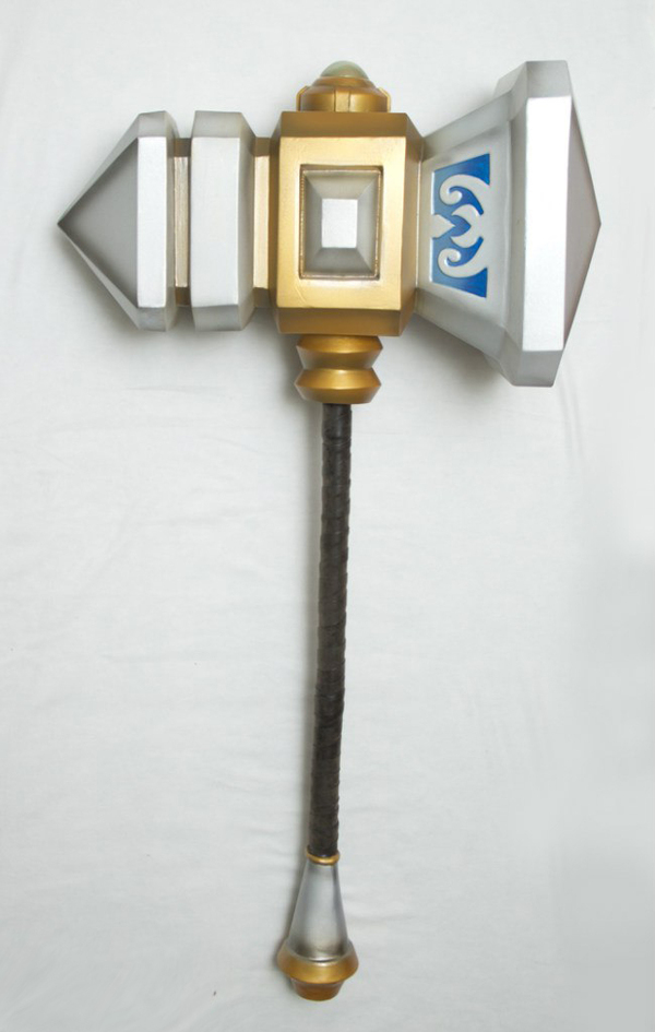 Hammer of Uther the Lightbringer Heroes of the Storm - My, Handmade, With your own hands, Craft, Craft, HOTS, Blizzard, Longpost