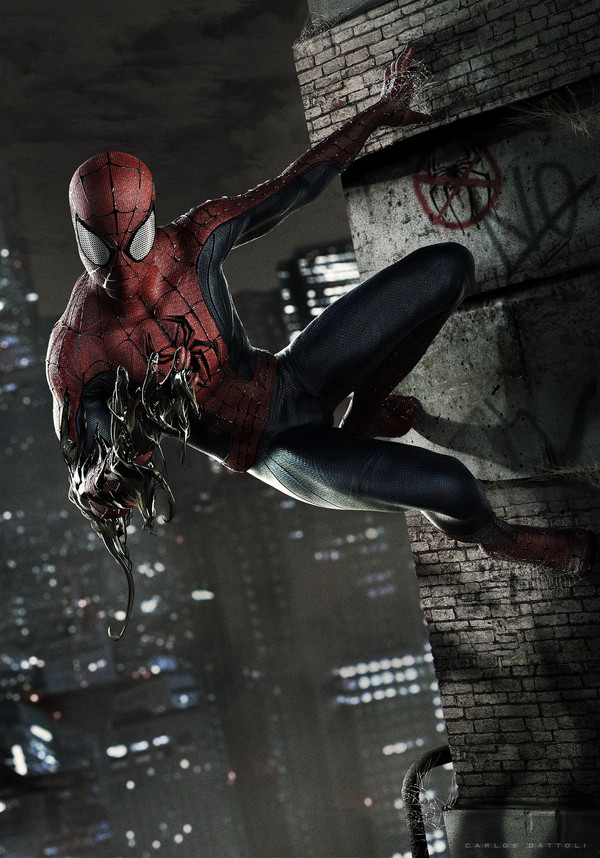 Venom Takeover. - Spider-man, Spiderman, Digital, Infection, Fan art, Characters (edit), Art