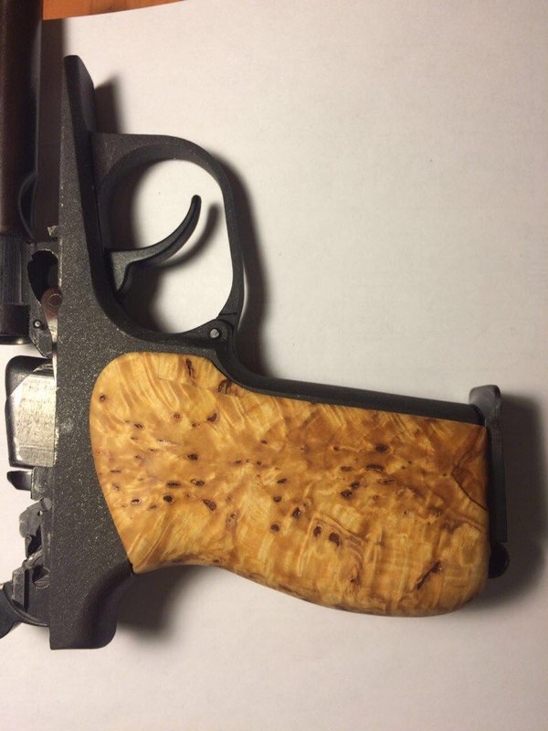 Рукоятка на "Макаров" из карельской берёзы (ручная работа) Мр8013т, Травматическое оружие, Пистолеты, Ручная работа, Рукоятка, Длиннопост, Пистолет Макарова, Карельская береза