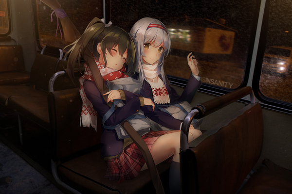 Shoukaku and Zuikaku (in True Russia) - Kantai collection, Anime art, Kanmusu, Shoukaku, Zuikaku, Groove, Msinsanity