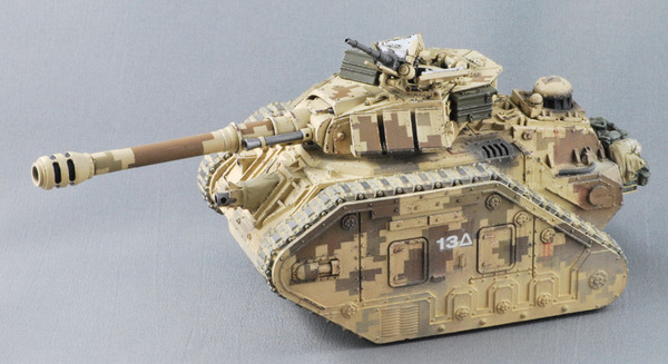 Leman Russ in modern body kit and camouflage - Warhammer 40k, Longpost, Tanks, Modeling, Conversion, Modernization