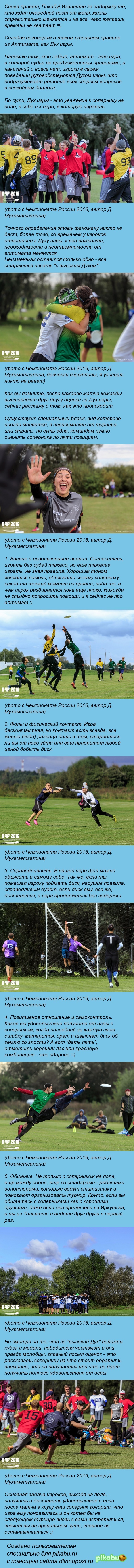 About sports, something sincere and interesting! Part 3 - Ultimate, Sport, Frisbee, , Interesting, New, Longpost