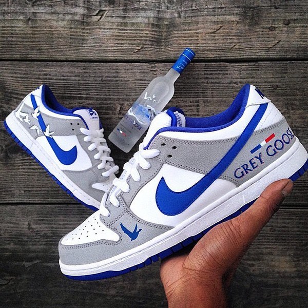 Nike SB Dunk Low ''Grey Goose'' Custom