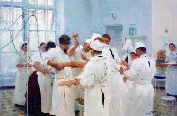 Hold me seven! - , Painting, Surgeon, , Hospital, Pavlov, Ilya Repin