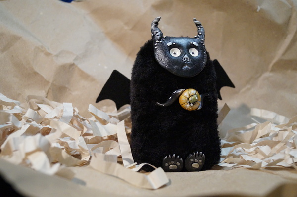 Bat - My, Handmade, Interior toy, Bat, Toys, With your own hands, Longpost