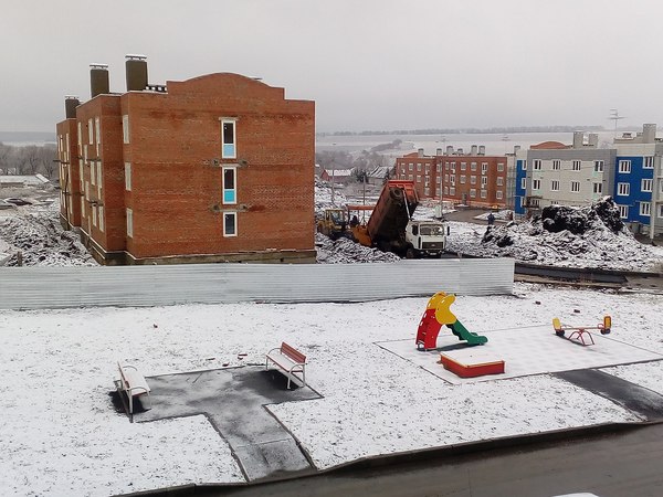 Saransk takes over the asphalt laying baton - My, Saransk, Asphalt, The time has come, Snow, 