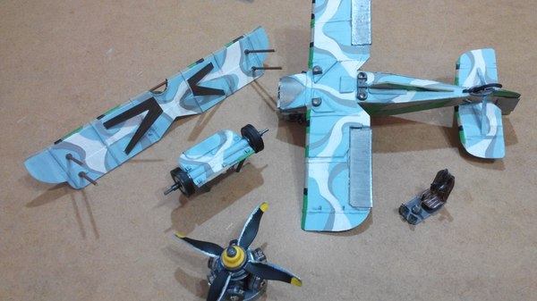 Самодельная модель биплана из картона. papercraft, стендовый моделизм, Своими руками, длиннопост