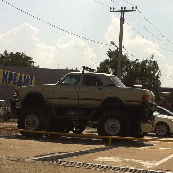 In Crimea... - My, My, Monster truck, Volga