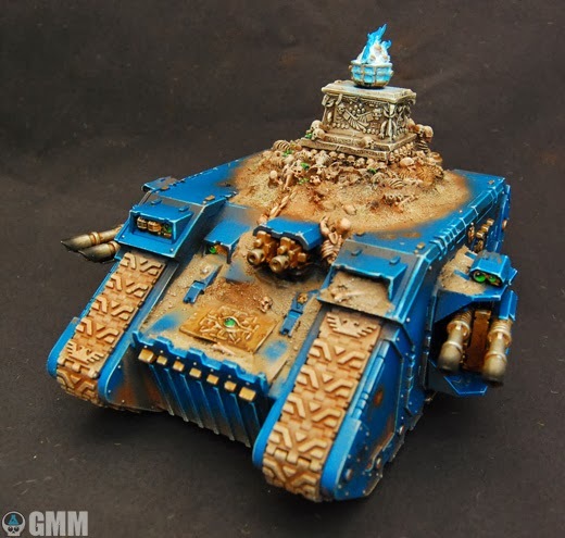 Your rino when sand pours from you - Warhammer 40k, Longpost, Modeling, Reno, Painting, Thousand Sons