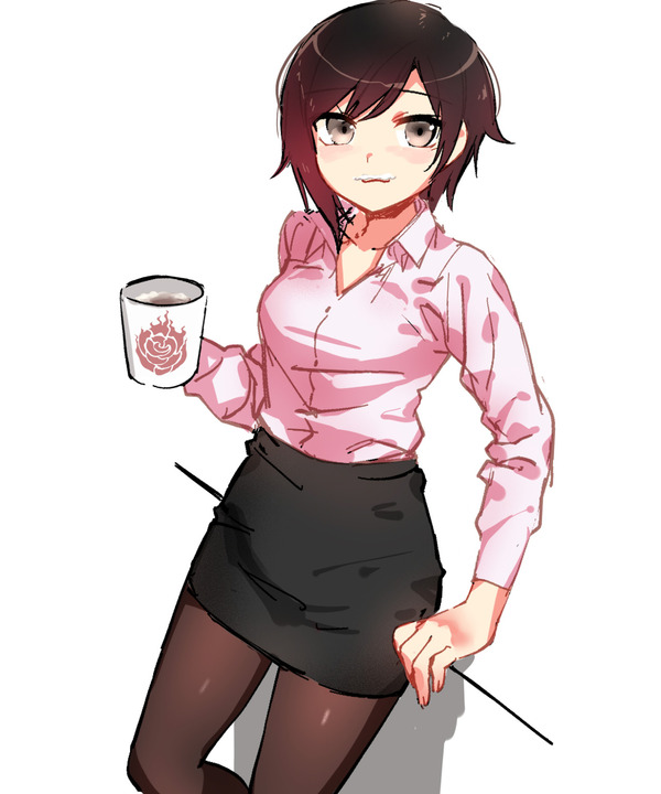 A little Ruby Earl - Anime art, Anime, IRL, Not anime, RWBY, Ruby rose, Longpost