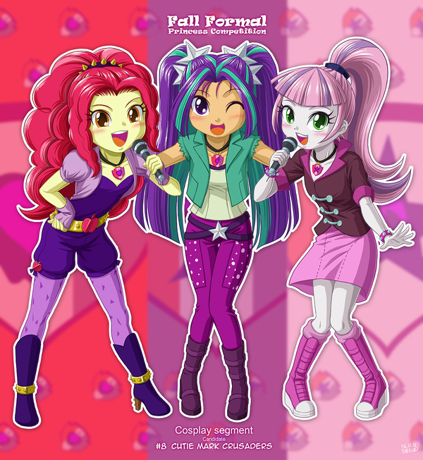 Fall Formal Princess Competition #8 My Little Pony, Equestria Girls, Applebloom, Scootaloo, Sweetie Belle, Uotapo