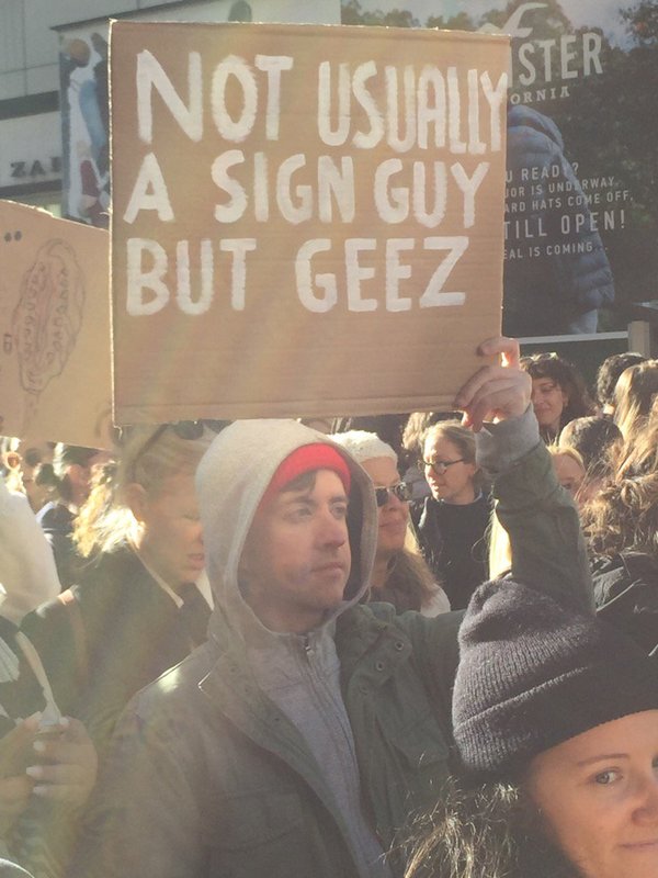 Best protest sign I've ever seen - Images, Politics, Reddit, Protest, Табличка