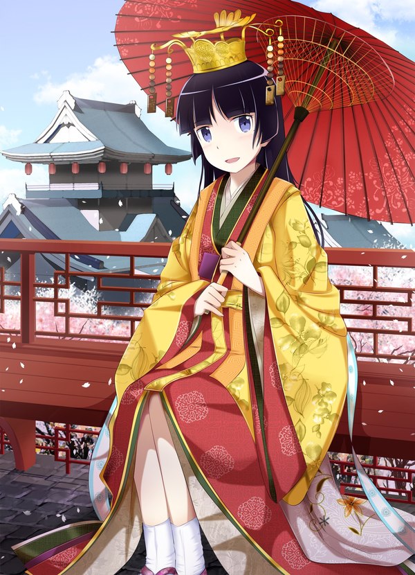 Traditional Goddess , Anime Art, Ore no Imouto ga Konnani Kawaii Wake ga Nai, Gokou Ruri, Kuroneko