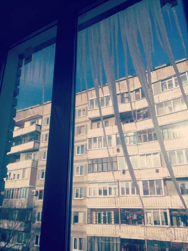 They are far from the window, if you know what I mean ;) - Icicles, My, 5 floor, Dream, Provocation