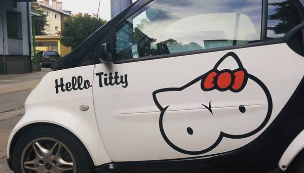 Well hello! - NSFW, My, Breast, Hello kitty