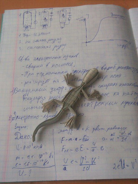 When the physics lesson is very interesting - My, Origami, Physics