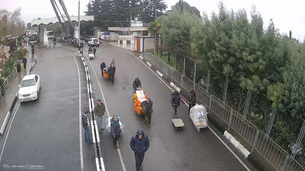 The holiday comes to us! - The border, Abkhazia, Tangerines