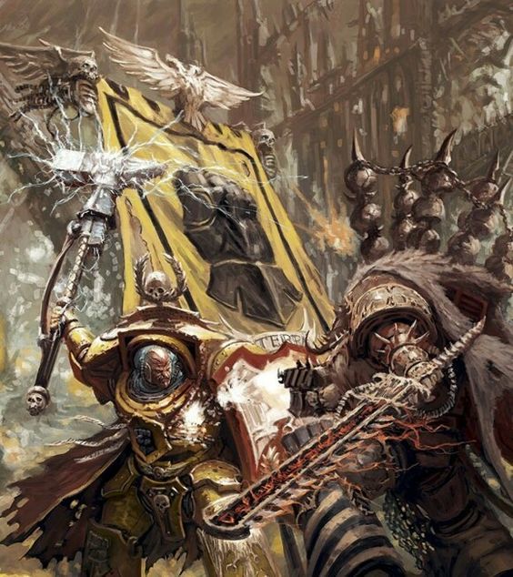 Keep fists Terra. - Warhammer 40k, Warhammer 30k, Chaos, Imperial fists