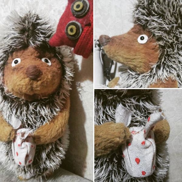 My first hedgehog from the fog - My, Handmade, Hedgehog, Hedgehog in the fog, I myself, My, Needlework, With your own hands, Needlemen