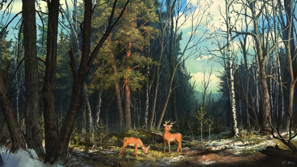 Hints of Spring - Art, Huussii, Forest, Spring