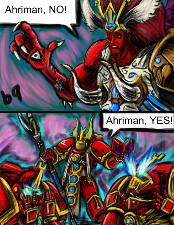 Ahriman's rubric - Warhammer 40k, Comics, Thousand Sons, Warhammer 30k, Ahzek Ahriman, Magnus the red