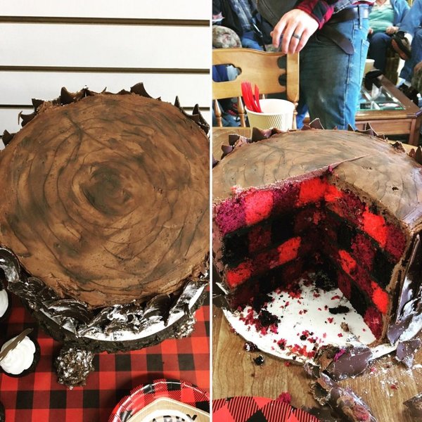 Canadian lumberjack cake - Images, Cake, , Stump