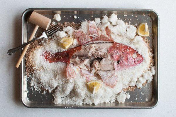 Fish in salt - A fish, Lemon, Dinner, Recipe, Cook's Diary, Longpost